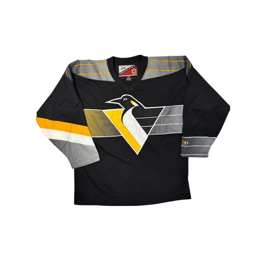 Vintage Pittsburgh Penguins Jersey Youth Size L/XL‎ Robo Pen Gradient